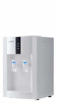 Раздатчик воды Lagretti H1-T Milan White ​Настольный диспенсер Lagretti H1-T Milan white для розлива воды комнатной температуры из установленной сверху 19-литровой бутыли. 