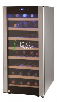 Винный шкаф Ecotronic WCM-38 ​Винный шкаф для хранения 38-ми бутылок вина (типа Бордо) c одной зоной охлаждения.