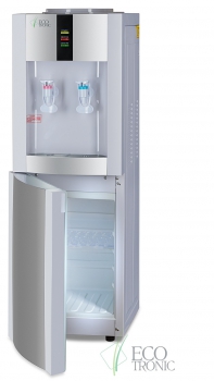 Напольный кулер H1-LF White ​Кулер Ecotronic H1-LF White с холодильником. Напольный кулер с компрессорным охлаждением. Тип кранов подачи воды - "Нажим кружкой".